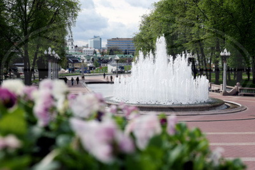 Sezon fontannowy otwarty w Mińsku 