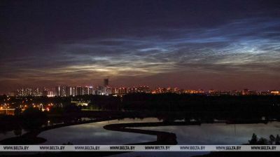 Srebrzyste chmury można było obserwować na niebie nad Białorusią 
