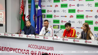 W Mińsku odbyła się konferencja prasowa głównych trenerów reprezentacji Białorusi i Chin w mini-piłce nożnej 