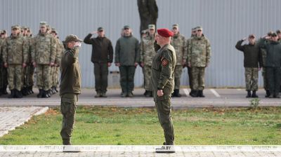 300 żołnierzy Wojsk Wewnętrznych pożegnało sztandar bojowy 