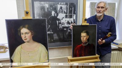 Dwa portrety kobiet autorstwa Yudela Pena zostały odrestaurowane przez konserwatora zabytków z Witebska 