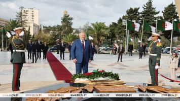 Spotkanie Łukaszenki z prezydentem Algierii Tebboune'm odbyło się w pałacu El Mouradia 